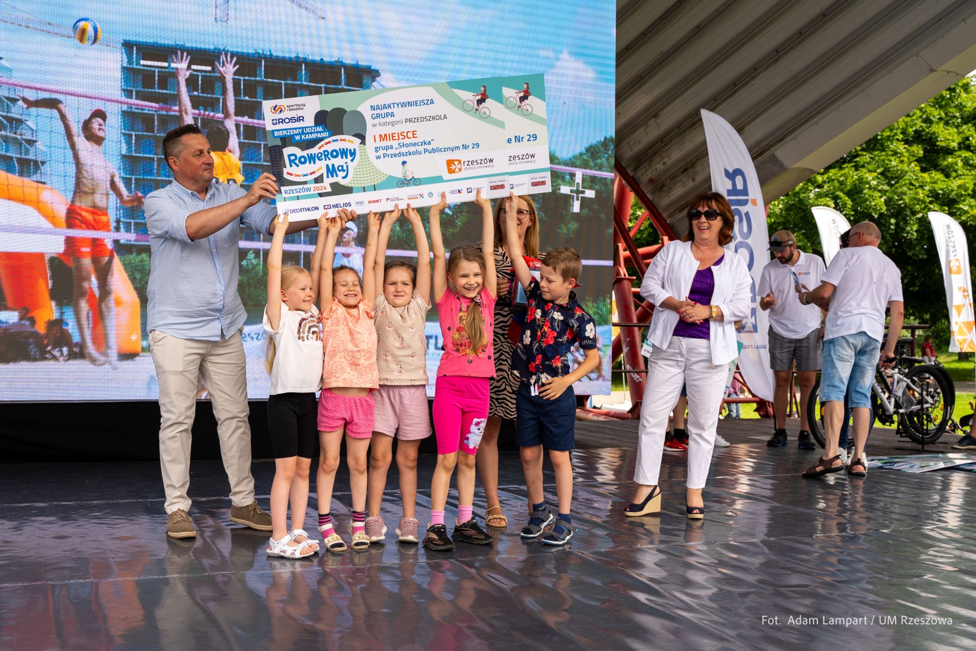 zdjęcie z finału Rowerowy Maj 2024, fot. Adam Lampart, Urząd Miasta Rzeszowa